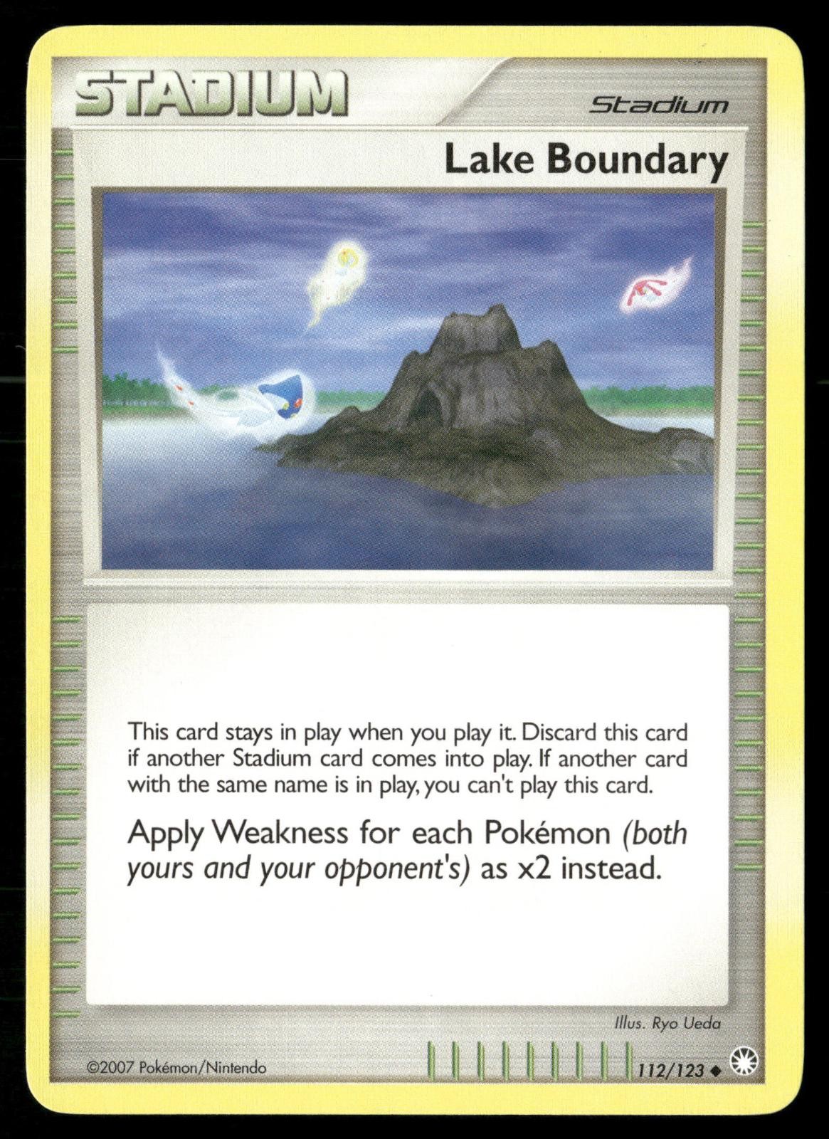 Lake Boundary 112/123 Uncommon Mysterious Treasures Pokemon LP