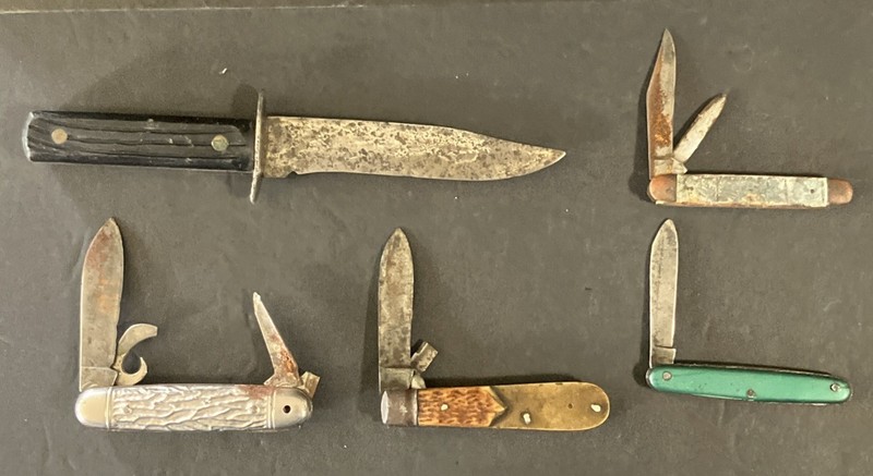 Lot Of 5 Knives Parts/Repair.                     (K