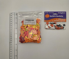 Lote de Confeti de Halloween - Mezcla de Confeti Artesanal Naranja, Negro y Espeluznante Surtido