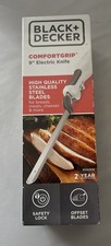 BLACK+DECKER EK500W ComfortGrip 9" Electric Knife Safety Lock, 2 Blades