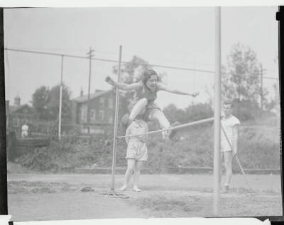 Drexel Institute Student in High Jump Feat 1933 Photo Philadelphia: Drexel Co-