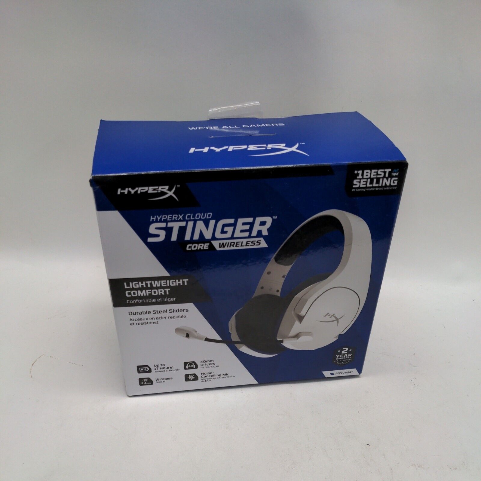 Auricular HyperX Cloud Stinger Core Wireless White PS4/PC (1809)