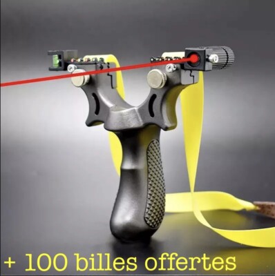 Lance-pierre Pro Haute Précision Avec Laser – Lot De Chasse Et Tir Sportif
