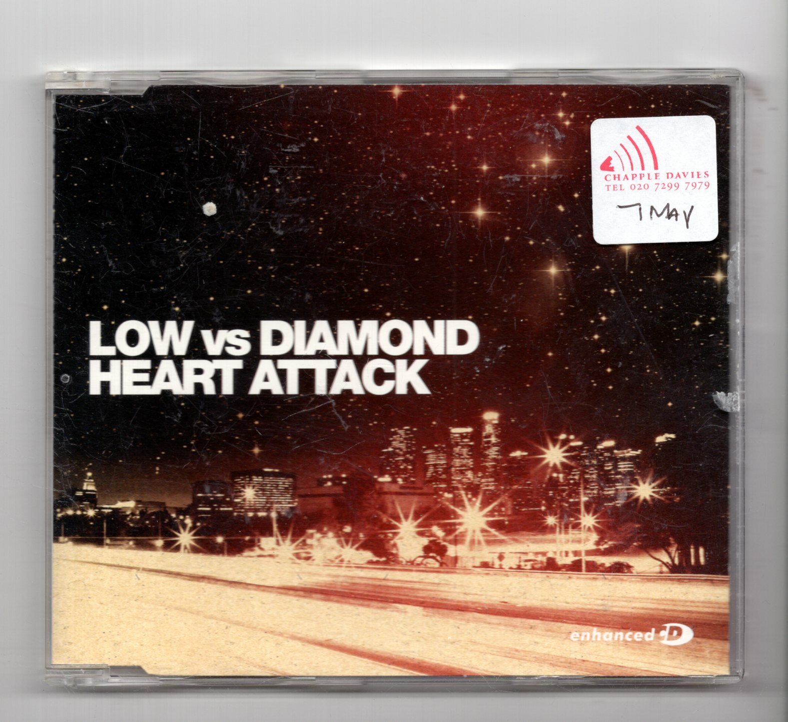 (JL851) Low vs Diamond, Heart Attack - 2007 CD