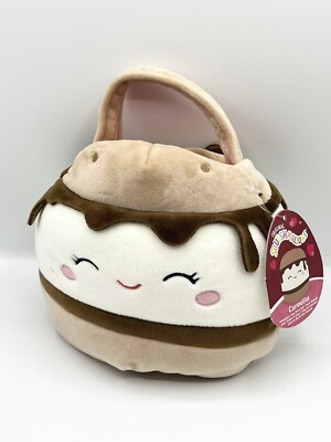 Squishmallows Carmelita Handtasche - 7 cm - Smores - 2024 - selten - Neu mit Etikett