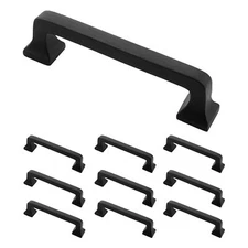 4" C2C Square Contemporary Cabinet Handle Pull - Solid Cast Iron (5 Pack)