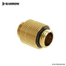 Barrow G1/4" Male to Male Rotary Connectors Extender Fittings TBX2D-02 Gold