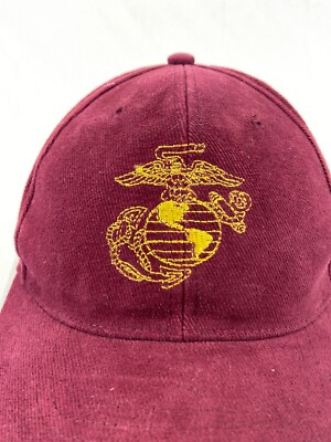 US Marine Corps Baseball Cap Snapback Hat Red Eagle Globe OSFA Adjustable  Casual