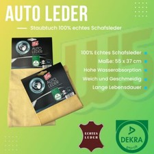 W5 Autoleder Fensterleder Staubtuch 100% Natur Schafsleder Menge wählbar