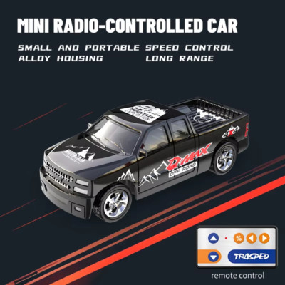 1/64 Mini RC Car - Alloy Remote Control Car with 60-Minute Playtime & USB Chargi