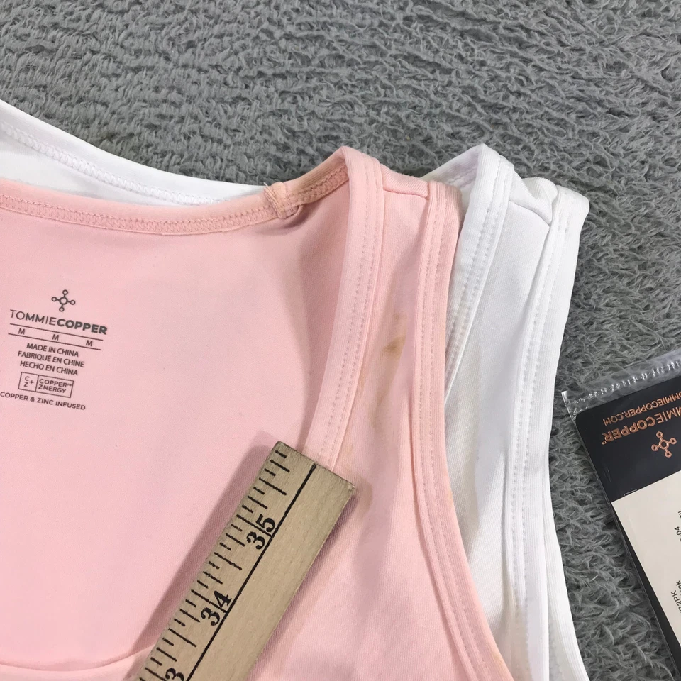 Camiseta sin mangas TOMMIE COBRE para mujer mediana PACK Core blanca rosa nueva con etiquetasdsfdsf Foto 3 de 4