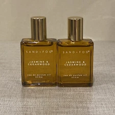 Sand + Fog Set of 2 Jasmine & Cedarwood 15ml Parfum Oil Rollerball