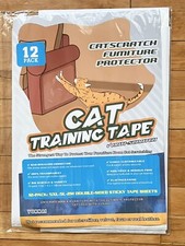 Cat Anti Scratch Double Deterrent Sided Training Tape 12 Pack Brand New