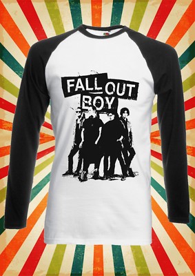 Fall Out Boy Rock Band Bomb Fun Männer Frauen Langarm Baseball T-Shirt 33