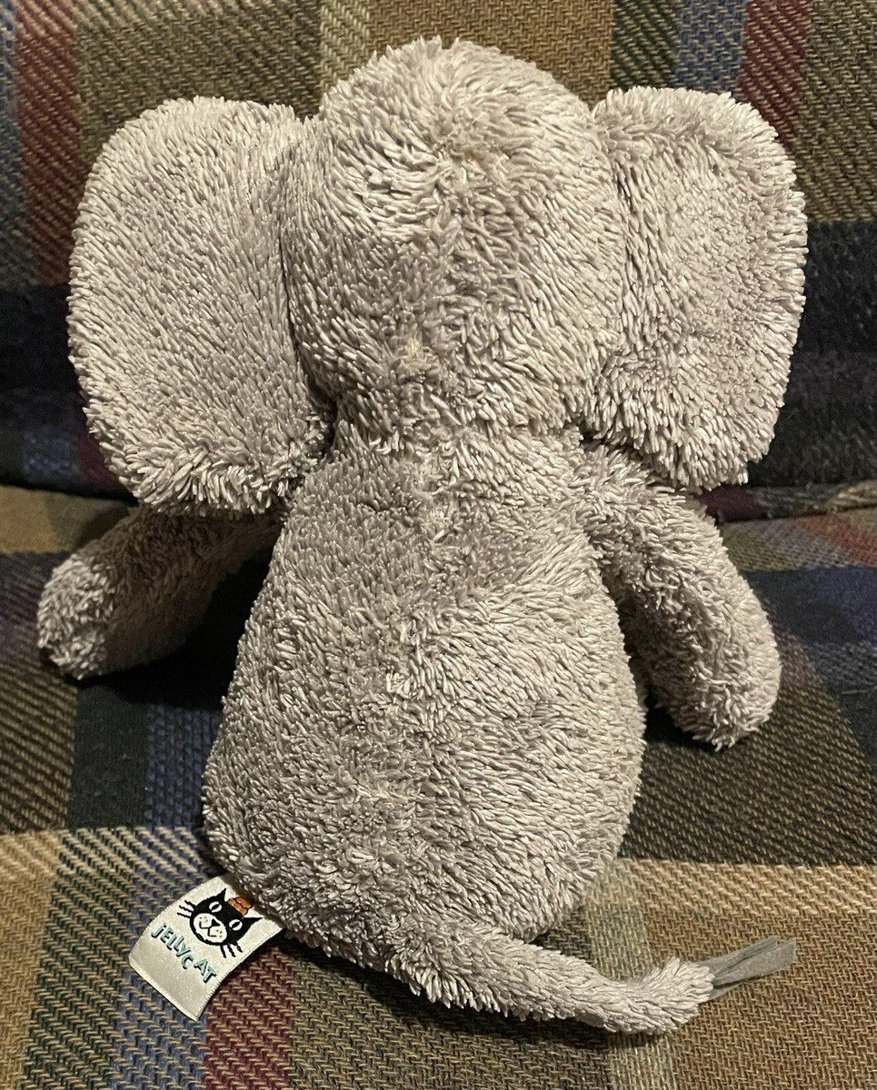 Jellycat Slackajack Elly Elephant Plush Soft Toy Comforter Grey