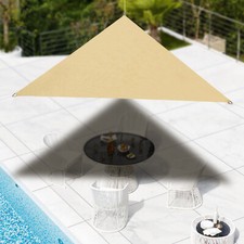 Sun Shade Sail Canopy UV Block Sunshade Triangle Sand For Outdoor Backyard Deck