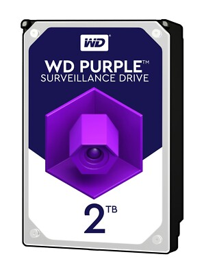 WD Purple 2TB Surveillance Hard Disk 5400 RPM Class SATA 6 Gb 64MB 3.5 Inch DVR