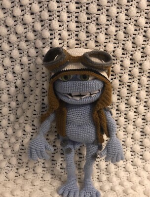 Crazy Frog gehäkelt Amigurumi handgefertigt realistisch Spielzeug Puppe lästige Sache