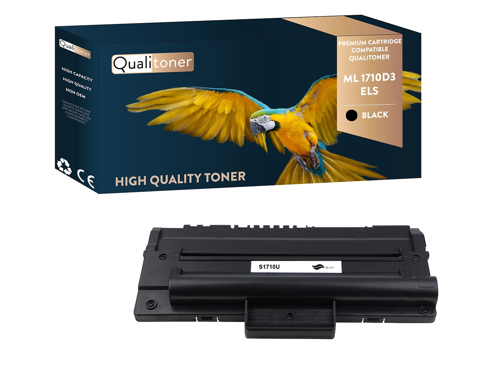 Toner ML1710D3 ELS Noir Compatible Samsung par QUALITONER