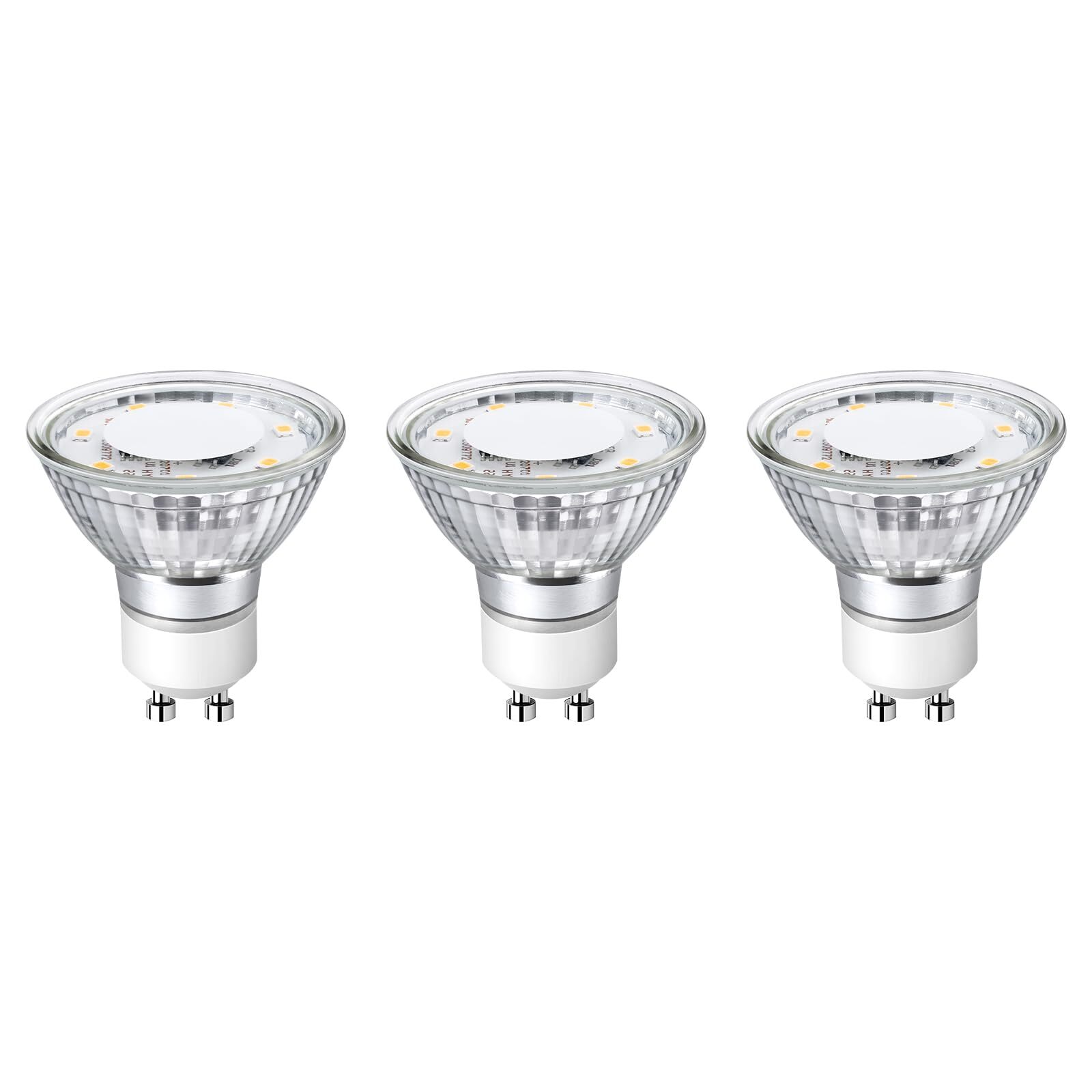 GU10 LED Light Bulbs Non-Dimmable, 2700K Soft Warm Light GU10 Bulb Replacemen...