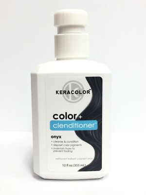 KeraColor Color + Clenditioner - Onyx, 12 oz