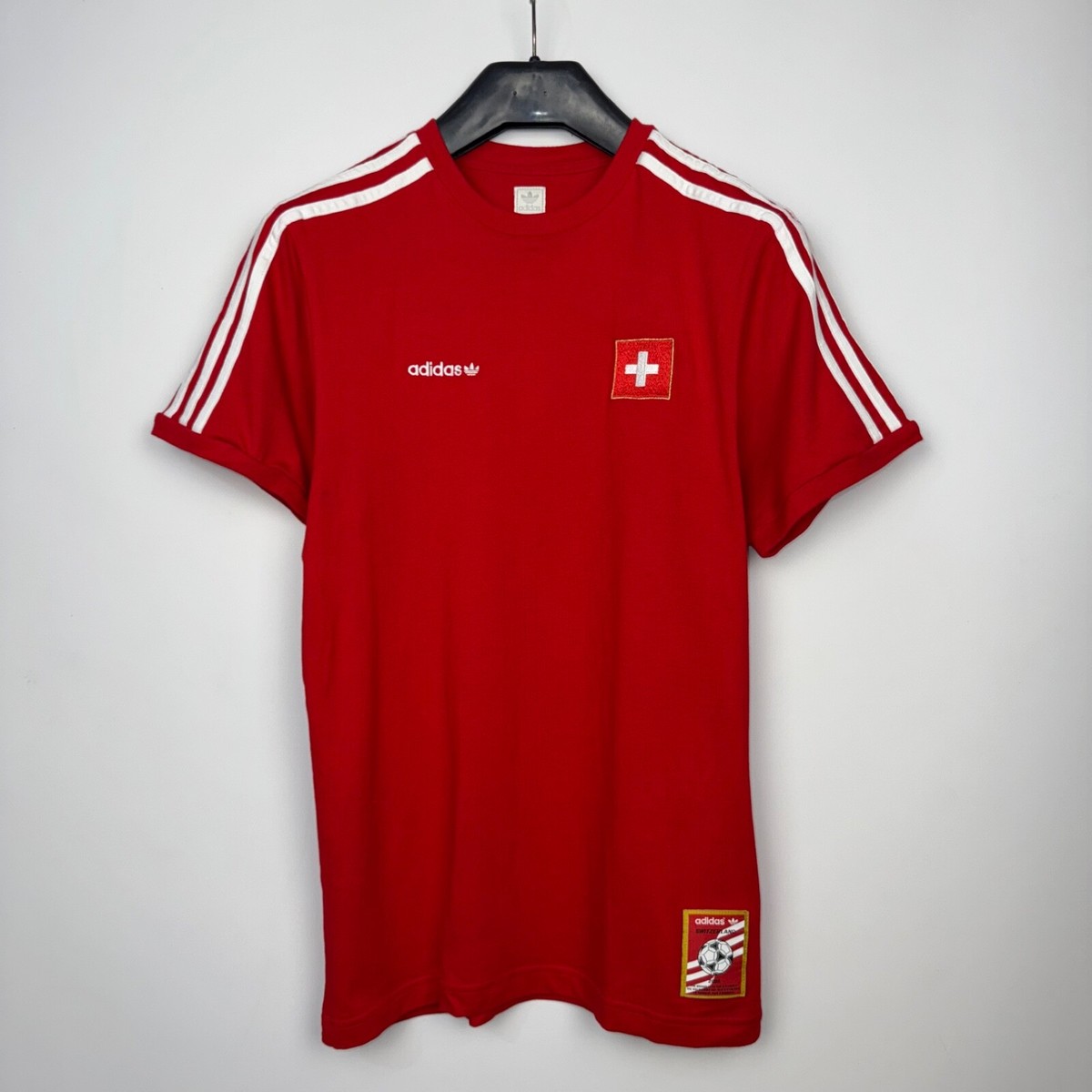 SWITZERLAND 2008 FOOTBALL SHIRT SOCCER JERSEY COTTON ADIDAS sz S