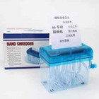 Portable A6 Mini Manual Shredder Destroys Paper Documents Cutting Machine