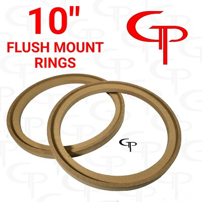 #ad #ad 10quot; inch FLUSH MOUNT Speaker Rings MDF GP Car Audio Mounting Spacer 1 PAIR 10quot; $17.39
