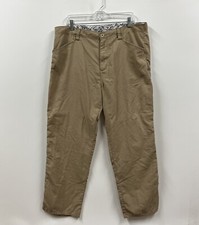 Hurley Chino Pants Mens 38x31 Beige Straight Leg 5 Pocket Relaxed