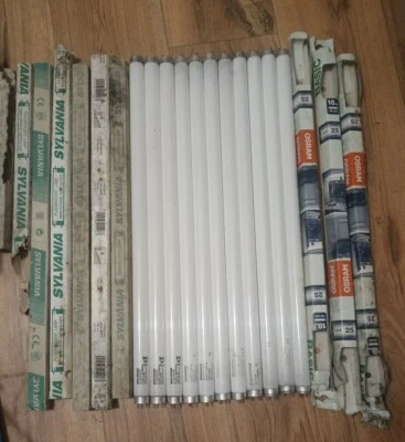 (NEUF)💡Lot De 11 Tubes Néon 18w25 60cm Osram Sylvania Philips - Photo 1/3