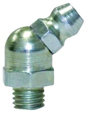 LubriMatic 11-105 Grease Fittings - 1/4"-28 45 Degree Angle - Pack of 10