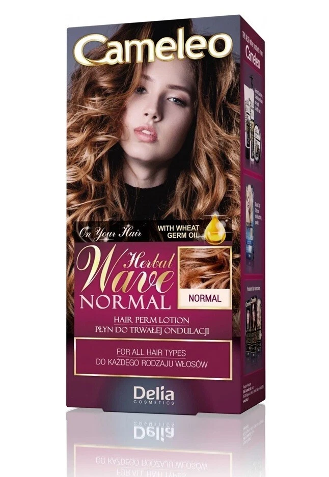 DELIA COSMETICS DELIA CAMELEO HERBAL WAVE HAIR PERM LOTION SET NORMAL FOR ALL HAIR 150ml