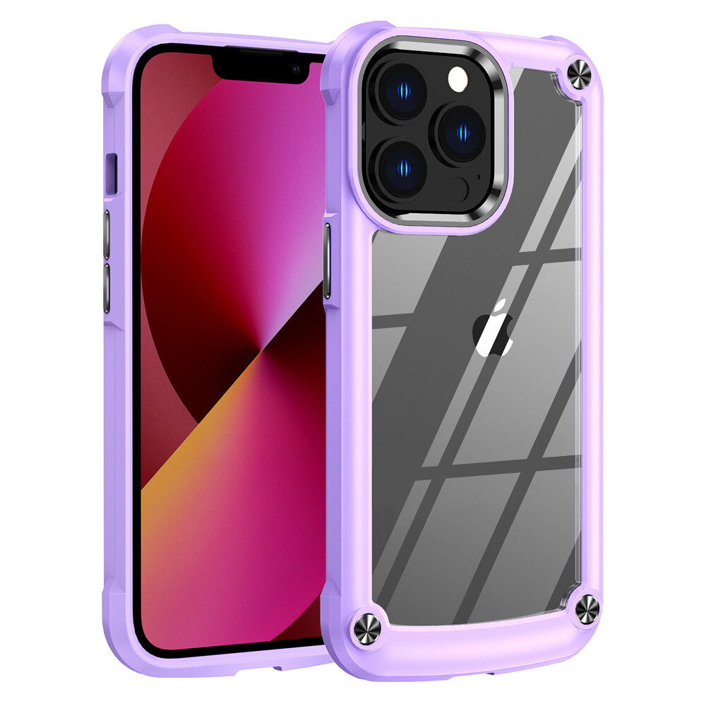 For iPhone 16 Pro 15 14 13 12 11 Transparent Anti-Drop and Anti-Shock Phone Case