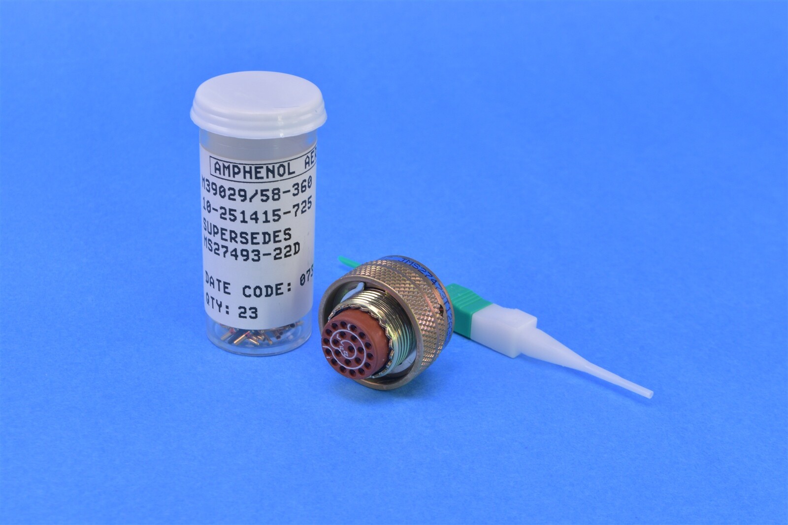 Amphenol MilSpec 22 Position Circular Connector Plug Copper Alloy ...