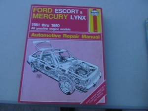 Haynes Ford Escort & Mercury Lynx 1981 through 1990 repair manual