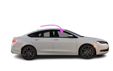 Fits 2015-2018 Chrysler 200 4D Passenger Front Right Door Window Glass-Laminated