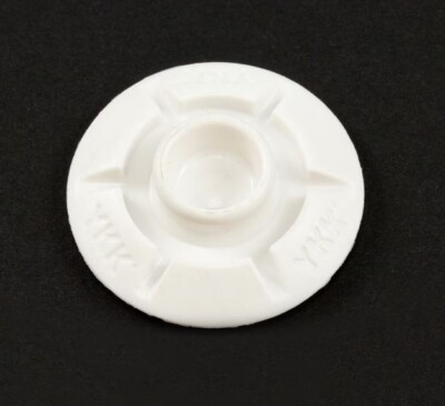 YKK SNAD SNAP STUD WHITE 25mm DIAMETER NEW 10 PIECE PACK