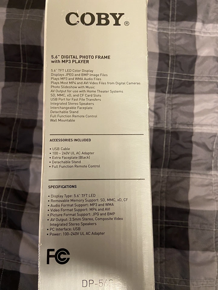 COBY 5.6” Digital Photo Frame with Built-in MP3 Player and Stereo Speakers - Image 3 of 4