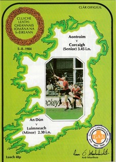 GAA 1984 All Ireland Hurling Semi Final Antrim v Cork 5/8/1984 Croke Park