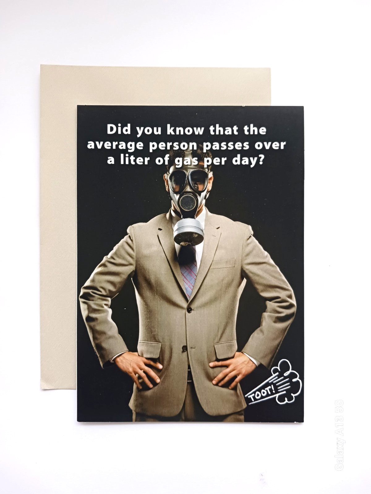 FUNNY Happy Birthday DAD Card-Way Above Average Person Passing Gas