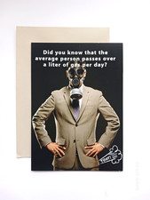 FUNNY Happy Birthday DAD Card-Way Above Average Person Passing Gas