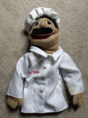 Melissa & Doug Chef Accurate SML Chef Pee Pee Hand Puppet w/ Stitched Coat
