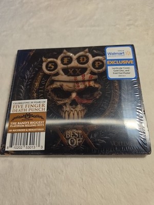 FIVE FINGER DEATH PUNCH BEST OF VOL 2 CD, LENTICULAR COVER +GOLD DISC+POSTER-NEW