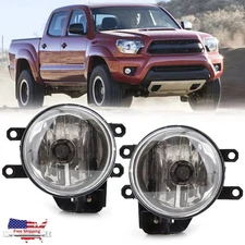 For 2012-2015 Toyota Tacoma Clear Bumper Driving Fog Lights Lamps w/bulb