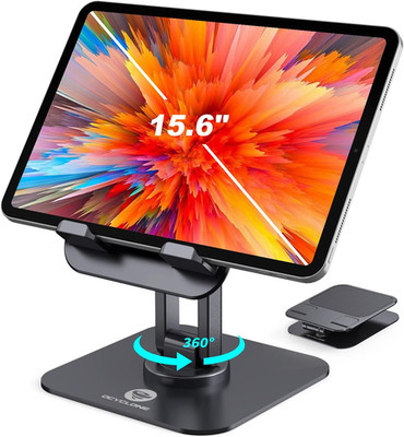 OCYCLONE Ipad Stand, 360° Rotating Adjustable Foldable Ipad Tablet Stand Holder
