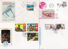 40 Letters, cartes, FDC de Monde entier selon scans, Lot 10233