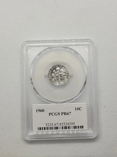 Roosevelt Silver Dime 1960 PCGS PR 67 Proof Silver 10-Cent Coin (SABIN)
