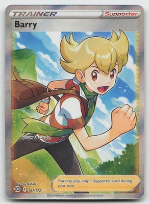 Barry (Full Art) SWSH09: Brilliant Stars 167/172 Ultra Rare NM