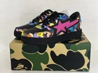 Authentic A Bathing Ape Bape Bape Sta Icon #2 Black US 11 New Bapesta Sneakers