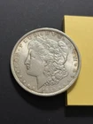 1889 Morgan Silver Dollar AU About Unc Toned Nice Luster